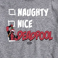 Mens Round Neck Short Sleeve Regular Fit Deadpool Big and Tall Graphic T-Shirt