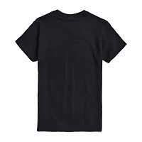 Mens Crew Neck Short Sleeve Regular Fit Nightmare Before Christmas Big and Tall Graphic T-Shirt