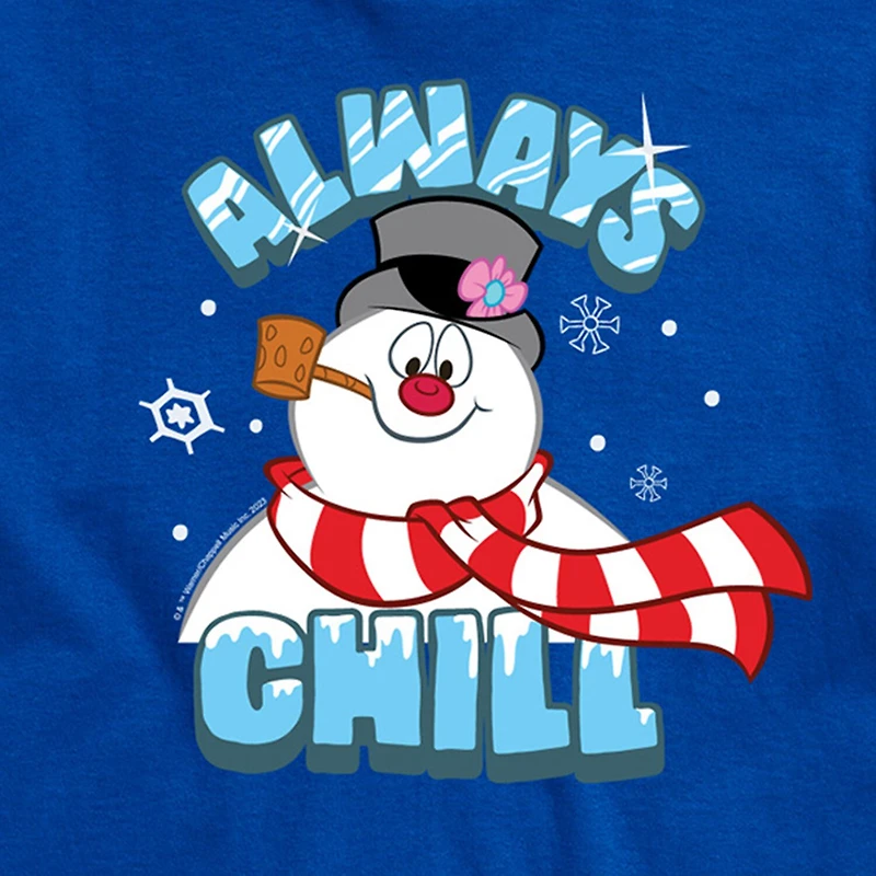 Mens Crew Neck Short Sleeve Regular Fit Frosty the Snowman Big and Tall Graphic T-Shirt
