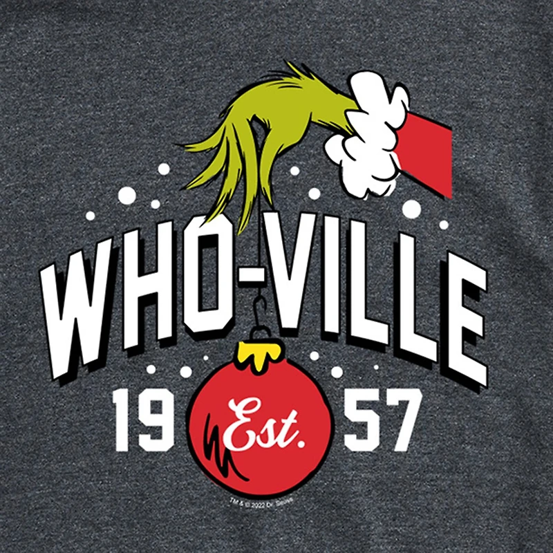 Mens Crew Neck Short Sleeve Regular Fit Grinch Big and Tall Graphic T-Shirt