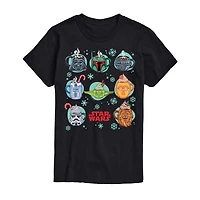 Mens Crew Neck Short Sleeve Regular Fit Star Wars Graphic T-Shirt