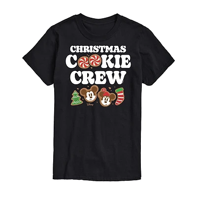 Mens Round Neck Short Sleeve Regular Fit Mickey and Friends Big Tall Graphic T-Shirt