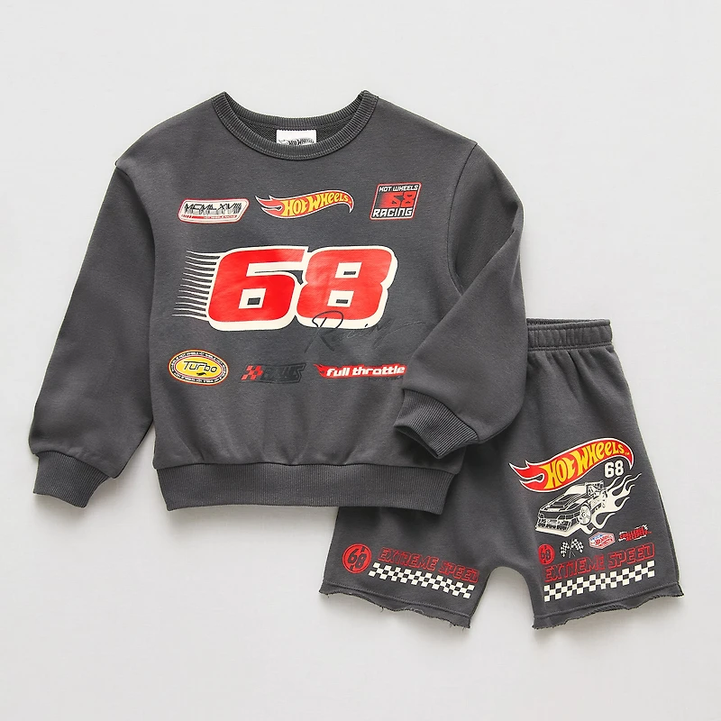 Grayson Little Toddler Boys Hot Wheels 2-pc. Short Set