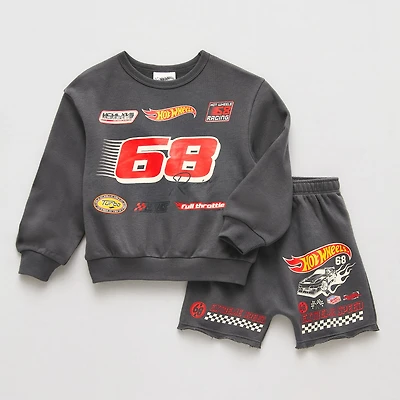 Grayson Little Toddler Boys Hot Wheels 2-pc. Short Set