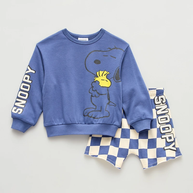 Grayson Little Toddler Boys Snoopy 2-pc. Short Set
