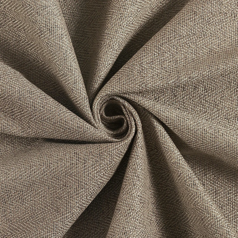 Sun Zero Presley Herringbone Magnetic Rod Pocket 100% Blackout Set of 2 Curtain Panel