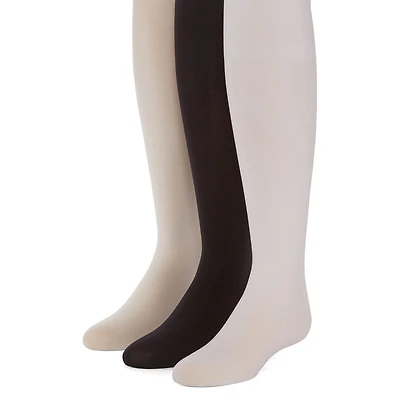 Okie Dokie Toddler Girls Multi-Pack 3-pc. Tights