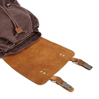 TSD Brand Stone Creek Waxed Canvas Unisex Adult Adjustable Straps Padded Straps Backpack