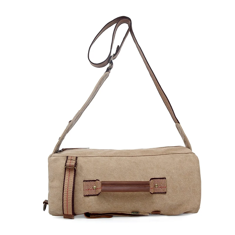 TSD Brand Hill Side Canvas Sling Bag Unisex Adult Adjustable Straps Padded Backpack