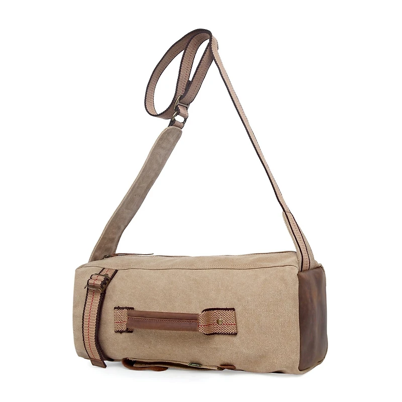 TSD Brand Hill Side Canvas Sling Bag Unisex Adult Adjustable Straps Padded Backpack