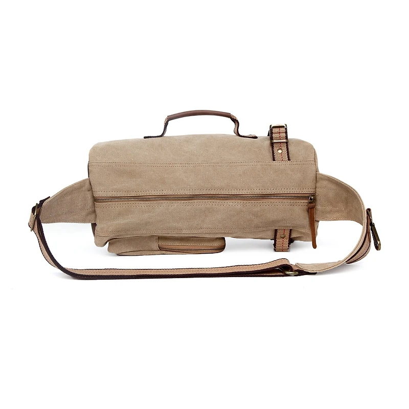 TSD Brand Hill Side Canvas Sling Bag Unisex Adult Adjustable Straps Padded Backpack