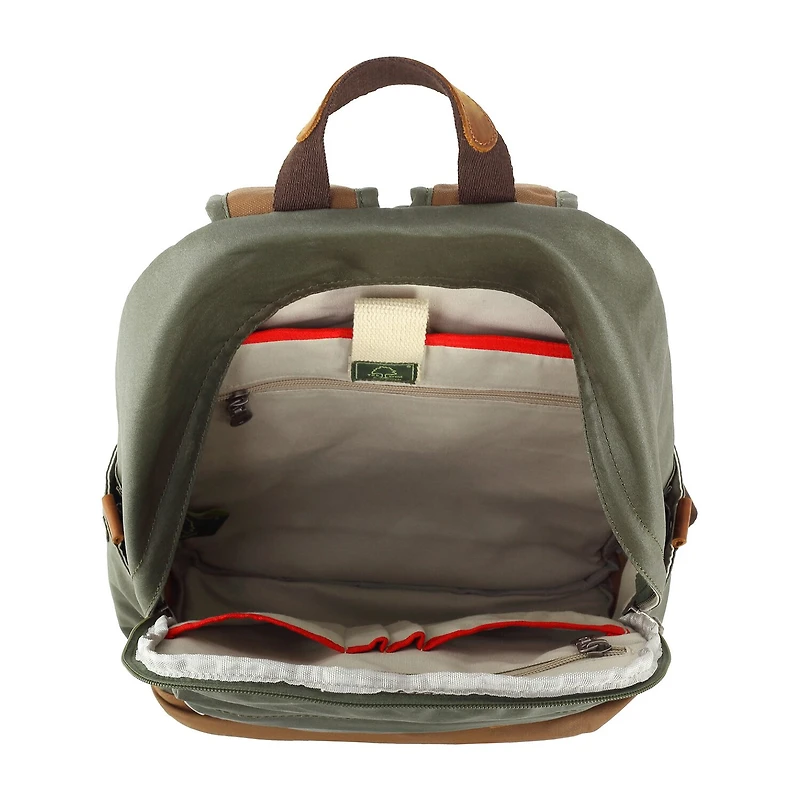 TSD Brand Urban Light Coated Canvas Unisex Adult Adjustable Straps Padded Backpack