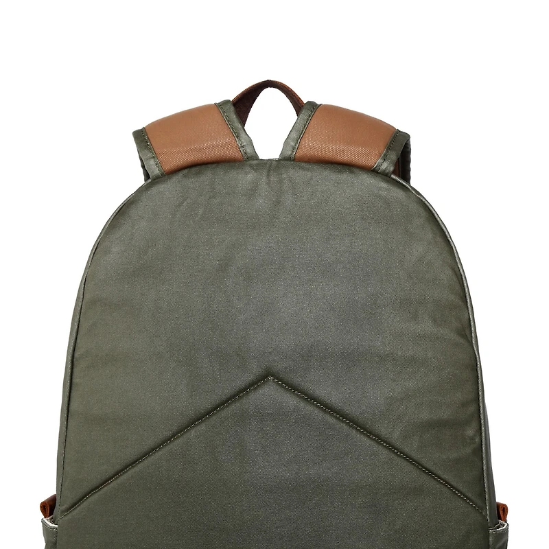 TSD Brand Urban Light Coated Canvas Unisex Adult Adjustable Straps Padded Backpack