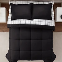 Serta Simply Clean™ Reversible Antimicrobial Treated Complete Bedding Set with Sheets