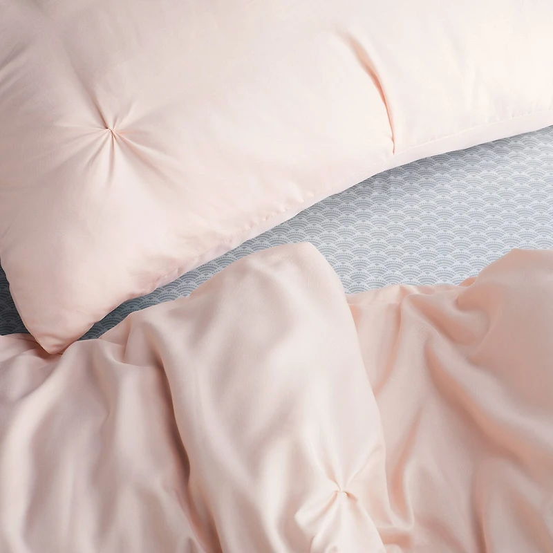 Serta Simply Clean™ Pleated Antimicrobial Treated Complete Bedding Set