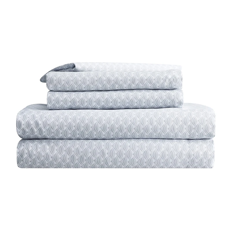 Serta Simply Clean™ Pleated Antimicrobial Treated Complete Bedding Set