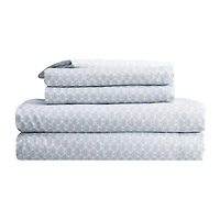 Serta Simply Clean™ Pleated Antimicrobial Treated Complete Bedding Set