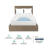 Bodipedic™ Home 4 Inch Hybrid Memory Foam and Fiber Topper