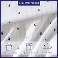 Poppy & Fritz Cotton Peracle Printed Sheet Set