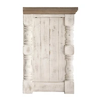 Signature Design by Ashley® Havalance Antique White/Brown Extra Large Tv Stand TV Stand