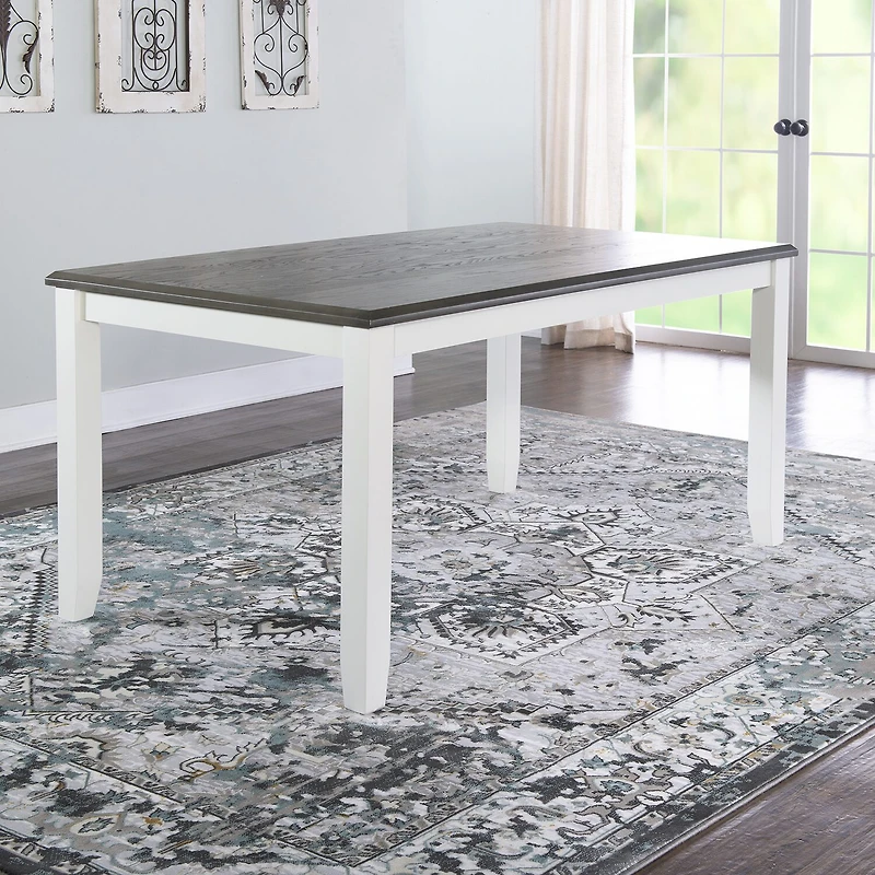 Janisse Rectangular Wood-Top Dining Table