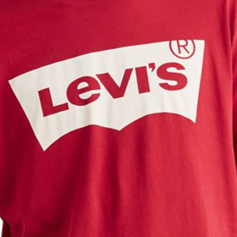Levi's® Set-In Neck Mens Round Short Sleeve Regular Fit Graphic T-Shirt