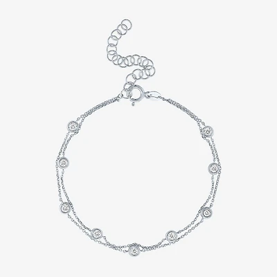 Diamond Addiction (G-H / Si2-I1) 10K Gold 8 Inch Cable Chain Bracelet