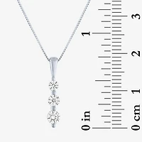 (G-H / Si2-I1) Womens 1/3 CT. T.W. Lab Grown White Diamond 10K Gold 18 Inch Pendant Necklace