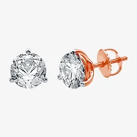 Ever Star (E-F / Si1-Si2) 3 CT. T.W. Lab Grown White Diamond 14K Gold 8.3mm Round Stud Earrings