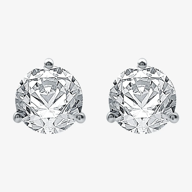 Ever Star (E-F / Si1-Si2) 3 CT. T.W. Lab Grown White Diamond 14K Gold 8.3mm Round Stud Earrings