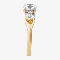 Love Lives Forever (G / Si1-Si2) Womens 2 CT. T.W. Lab Grown White Diamond 10K Gold Round 3-Stone Engagement Ring
