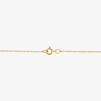 Mens White Cubic Zirconia 14K Gold Cross Pendant Necklace