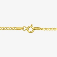 Made in Italy Girls 14K Gold 15 Inch Curb Chain Necklace