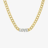 Diamond Addiction (G-H / I1-I2) Womens 1/10 CT. T.W. Lab Grown White Diamond 14K Gold Over Silver Sterling Silver 18 Inch Pendant Necklace