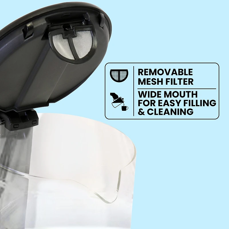 Total Chef Cordless Electric Glass Kettle with LED