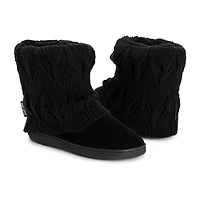 Muk Luks Womens Bootie Slippers