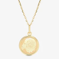 Limited Quantities! Womens 14K Gold Round 18 Inch Pendant Necklace