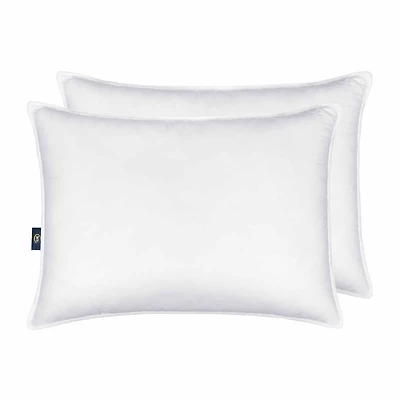 Serta® Down Illusion Firm Density 2-Pack Allergen Barrier 2 Pack Firm Density Bed Pillow
