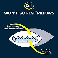 Serta® 2 Pack Medium Density Bed Pillow