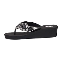 Mixit Womens 5 Disc Wedge Sandals