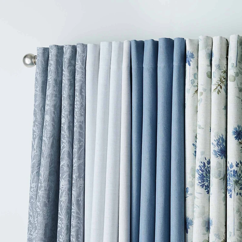 Martha Stewart Acadia Grommet Top Blackout Single Curtain Panel