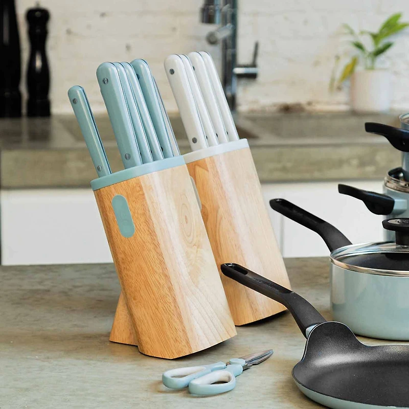 BergHOFF Leo Glints Stainless Steel 7-pc. Knife Block Set