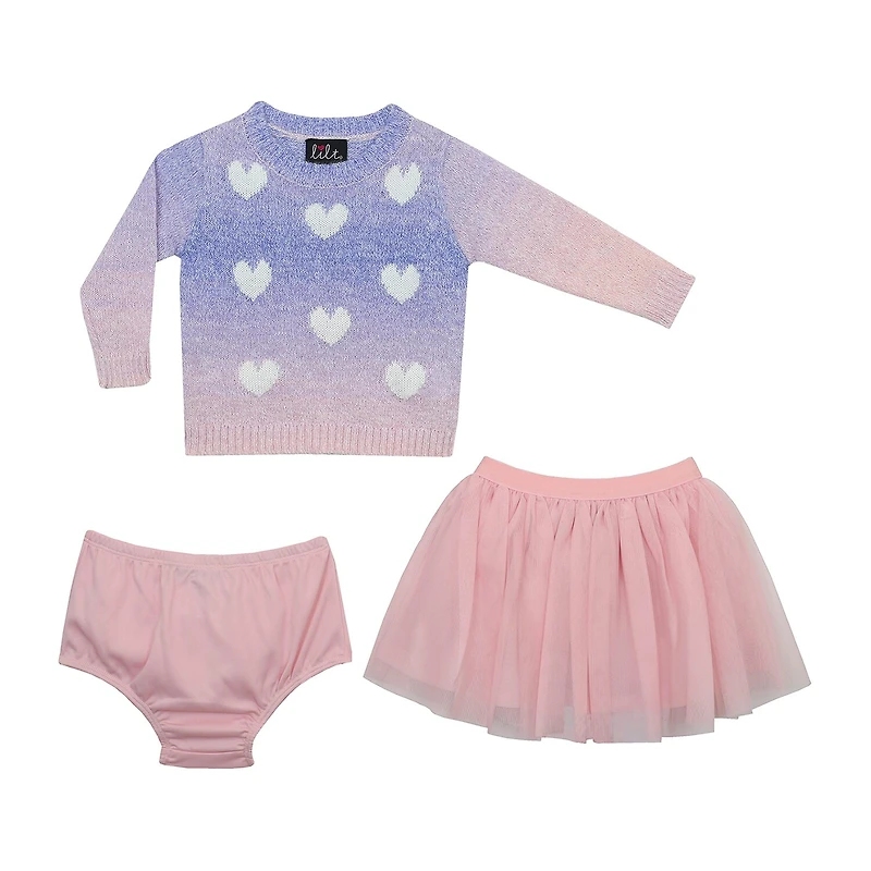 Lilt Baby Girls 3-pc. Skirt Set