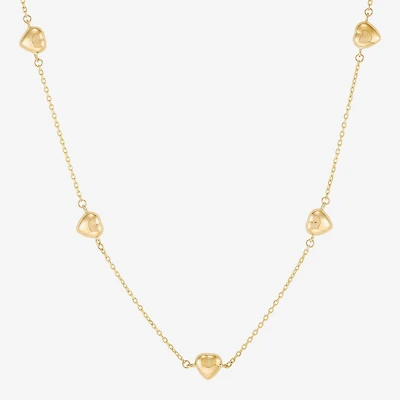 Gold Addiction Womens 10K Gold 18 Inch Link Chain Necklace