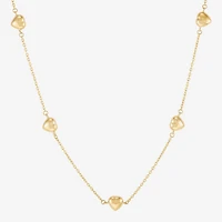 Gold Addiction Womens 10K Gold 18 Inch Link Chain Necklace