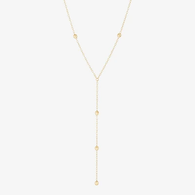 Gold Addiction Womens 10K Gold 18 Inch Y Necklace