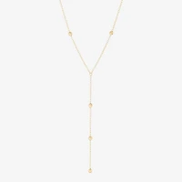Gold Addiction Womens 10K Gold 18 Inch Y Necklace