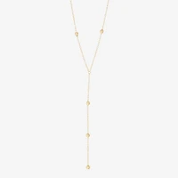Gold Addiction Womens 10K Gold 18 Inch Y Necklace