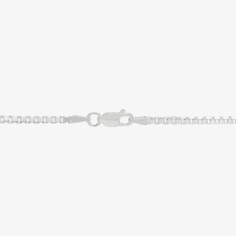 Made in Italy Womens Sterling Silver 30 Inch Box Chain Necklace