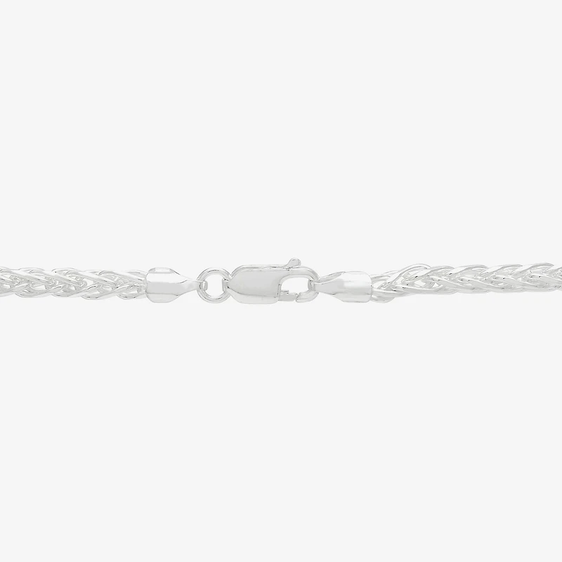 Made in Italy Mens Sterling Silver 22 Inch Wheat Chain Necklace